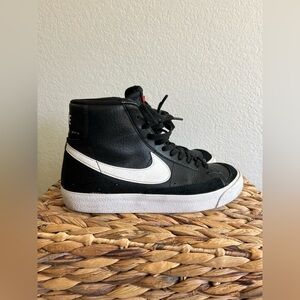 Nike Black and White High-Top Sneakers